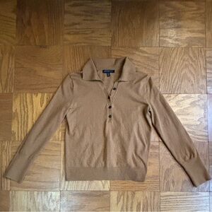 Coffee/ Tan Sweater Shirt